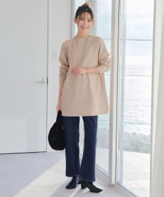 Tiaclasse 【新色追加・洗える】ミドルリブニットチュニック