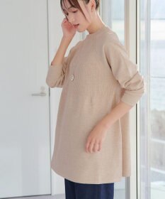 Tiaclasse 【新色追加・洗える】ミドルリブニットチュニック