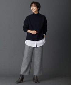 J.PRESS LADIES ニードルパンチ ハイネック カットソー