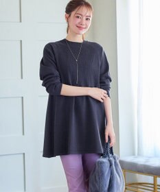 Tiaclasse 【新色追加・洗える】ミドルリブニットチュニック