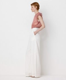 NAVE 【Nave・洗える/シアー素材】シアーリンクル ノースリーブブラウス