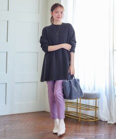 Tiaclasse 【新色追加・洗える】ミドルリブニットチュニック