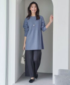 Tiaclasse 【新色追加・洗える】ミドルリブニットチュニック