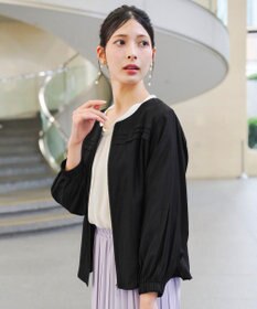 Tiaclasse 【洗える】 シアーピンタックブルゾン