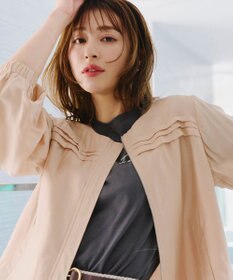 Tiaclasse 【洗える】 シアーピンタックブルゾン