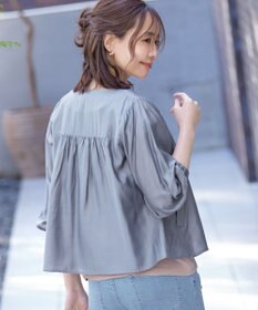 Tiaclasse 【洗える】 シアーピンタックブルゾン