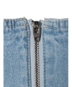 earth music&ecology フロントジップタックフレアスカート