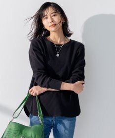 23区 【SLOW/洗える】ワッフルジャージー カットソー