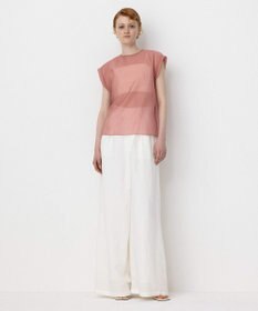 NAVE 【Nave・洗える/シアー素材】シアーリンクル ノースリーブブラウス