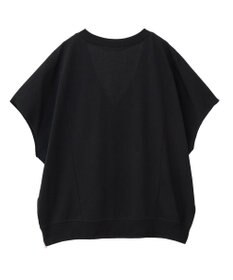 Green Parks 深Ｖネックミニ裏毛フレンチスリーブプルオーバー