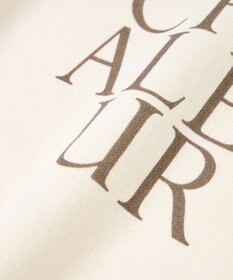 earth music&ecology 【洗濯機洗い可】スウェットライクロゴニットプルオーバー