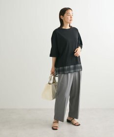 Green Parks ５分袖裾シアードッキングチュニック