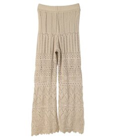 AMERICAN HOLIC 透かし編みニットパンツ