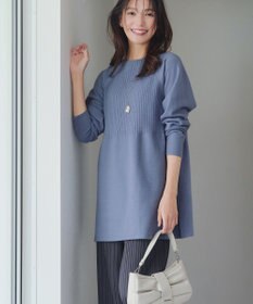 Tiaclasse 【新色追加・洗える】ミドルリブニットチュニック