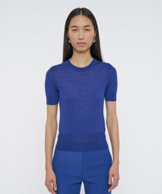 JOSEPH 【洗える】キャッシュエアー　ショートスリーブニット