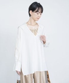 COQ FIN オーバーサイズセーラーカラーブラウス