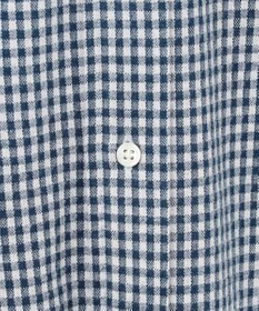 J.PRESS MEN 【KING SIZE】ギンガムチェック コットンネルジャージシャツ