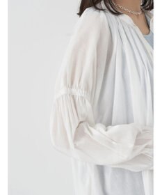 earth music&ecology コットンボイルギャザーワンピース