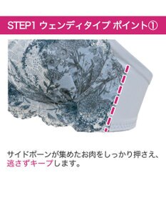 BRADELIS New York 【BRADELIS New York / 育乳補整ブラ・STEP1 集める】ウェンディソフトステップ1ブラ25S1 補正下着 補正 ブラジャー