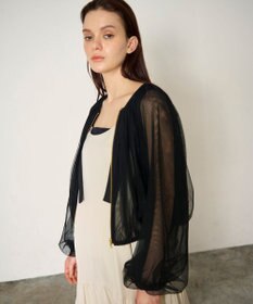 GRACE CONTINENTAL ギャザーチュールブルゾン