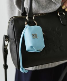 russet カラビナ付き レザーミニポーチ型チャーム(Z-220)