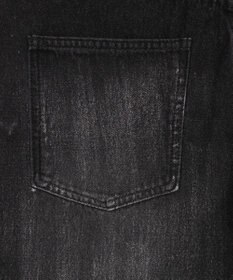 WEGO シルバープリントバギーフレアデニム