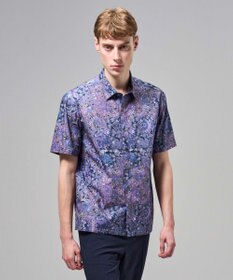 JOSEPH HOMME 【新柄】エスニカルプリント　半袖レギュラーカラーシャツ