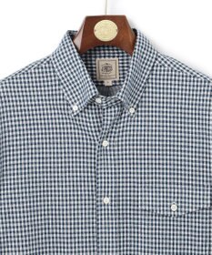 J.PRESS MEN 【KING SIZE】ギンガムチェック コットンネルジャージシャツ