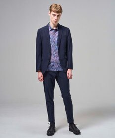 JOSEPH HOMME 【新柄】エスニカルプリント　半袖レギュラーカラーシャツ