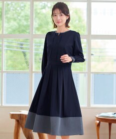 Tiaclasse L 【セレモニー・XSサイズ(5号)追加・新色追加・洗える】キーネックフレアワンピース