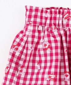 ANY KIDS ギンガム 発泡プリント スカート