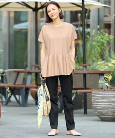 自由区 【接触冷感・吸湿・速乾・XXSサイズあり】COOLMAX テーパードパンツ