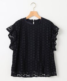 組曲 【洗える】フラワーレース ブラウス