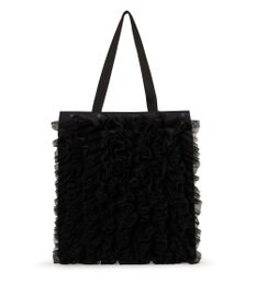 LeSportsac RUFFLE LG EMERALD TOTE/ブラックレースラッフル
