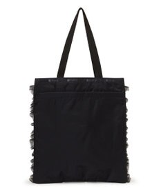 LeSportsac RUFFLE LG EMERALD TOTE/ブラックレースラッフル