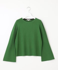 自由区 【セットアップ対応・洗える】レーヨンストレッチフレアスリーブ ニット