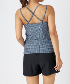 OP／FILA 【ocean pacific】モックネックラッシュガード付き 水着5点セット