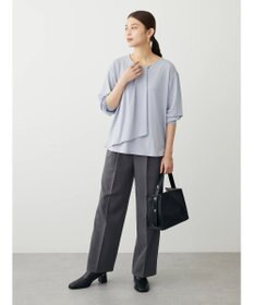 Green Parks ＢＰ　襟タック長袖ブラウソー