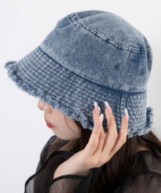 WEGO 【ユニセックス着用ITEM】デニムフリンジバケットハット