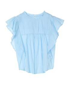 earth music&ecology コットンボイルフリルブラウス