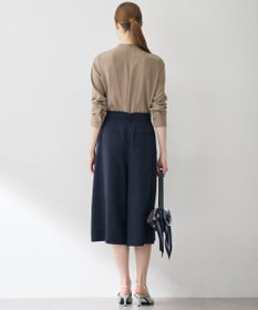 ICB 【6/12-6/28期間限定・受注生産】BackSatinAmunzen バンドカラーブラウス