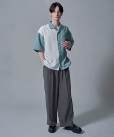 WEGO 【速乾/しわになりにくい/MLサイズ展開】ドライポリカラーブロックシャツ（SS）