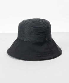 AURORA 【 LANVIN en Bleu （ランバン オン ブルー）】天然ブレードｘサテン布帛クロッシェハット