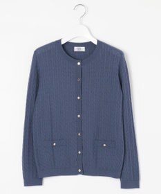 J.PRESS LADIES 【洗える】KNIT BASIC ミディ丈 カーディガン