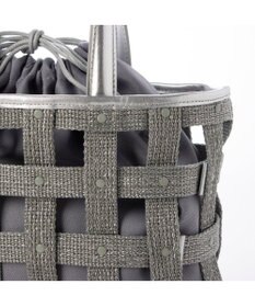 UNBILLION ペルケ perche / テープ透かし格子トートバッグS