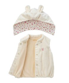 MIKI HOUSE HOT BISCUITS 【ミキハウス】【70-90cm】 マイクロファー ベスト