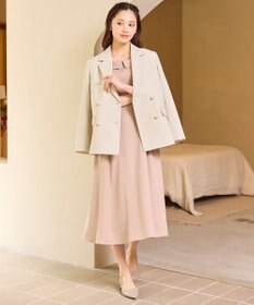 Feroux シアーリボンショルダー ジャンパースカート