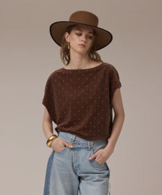 GRACE CONTINENTAL ベロアルーズカットトップ