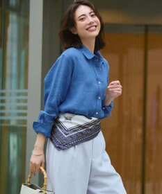 23区 LIBECOリネン ベーシック シャツ