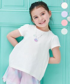 ANY KIDS 接触冷感 しろくま バックシャン Tシャツ